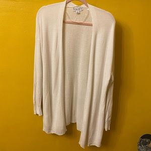 Ava & Viv size 2X white cardigan